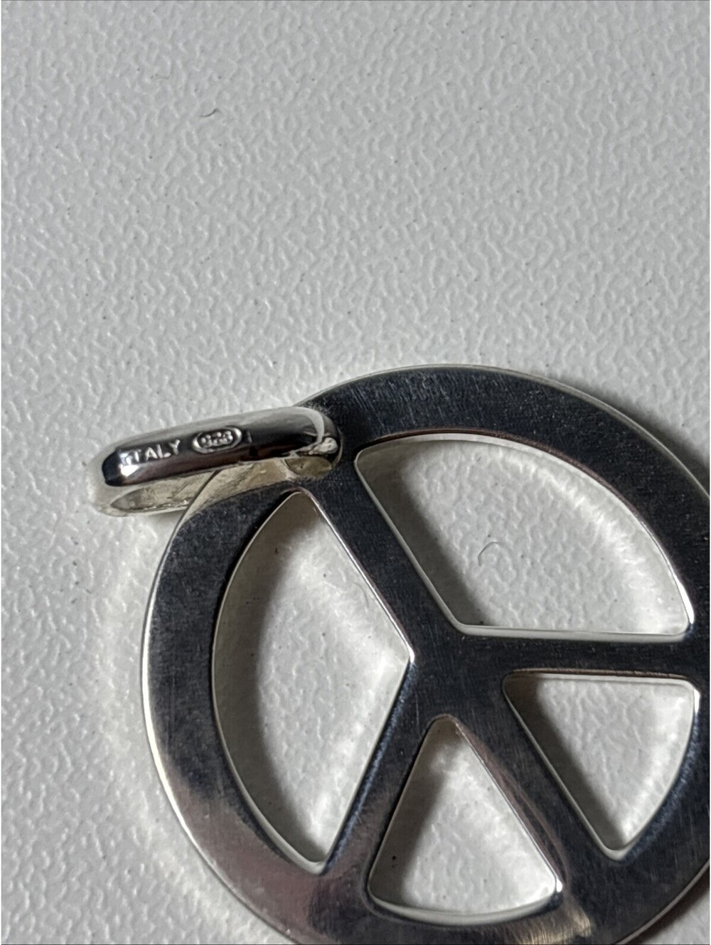 Peace Symbol 925 Sterling Charm - Picture 6 of 7
